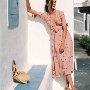 NWT Anthropologie Faithful Nina Midi Dress